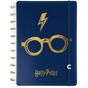 Caderno Inteligente Harry Potter Azul Grande 80fls CI