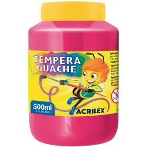 Tempera Guache 500ml - Rosa 537 Acrilex