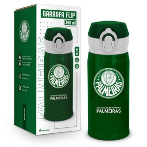 Garrafa Térmica Flip 300ml - Palmeiras Brasfoot