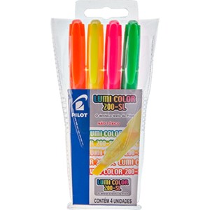 Marca Texto Lumi Color - 4 Cores Pilot