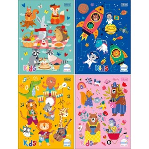 Caderno de Caligrafia Pauta Azul Sapeca 40 Folhas Tilibra