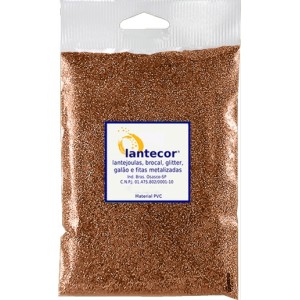 Glitter Metálico 500g - Laranja Lantecor