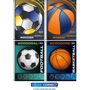 Caderno 1 Matéria Score 80 Folhas Tilibra Connect