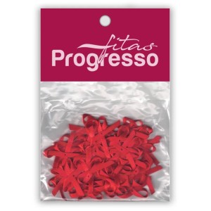 Laço de Cetim 4mm - Vermelho c/50 Progresso