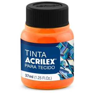 Tinta para Tecido Neon 37ml - Amarelo Ouro 108 Acrilex