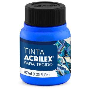 Tinta para Tecido Neon 37ml - Azul 109 Acrilex