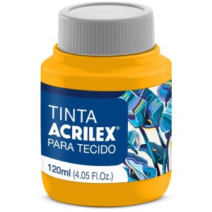 Tinta para Tecido 120ml - Amarelo Ouro 505 Acrilex