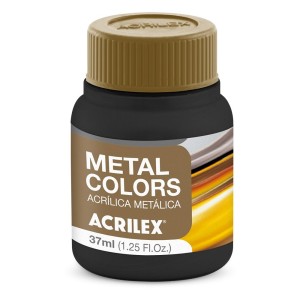 Tinta Acrílica Metal Colors 37ml - Preto 520 Acrilex