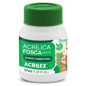 Tinta Acrílica Fosca 37ml - Branco 519 Acrilex