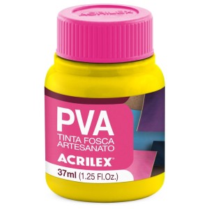 Tinta PVA Fosca 37ml - Amarelo Limão 504 Acrilex