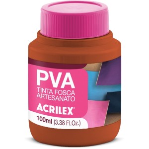 Tinta PVA Fosca 100ml - Castanho Claro 815 Acrilex