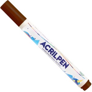 Caneta para Tecido Acrilpen - Marrom Acrilex