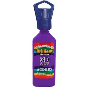 Tinta Dimensional Brilliant 3D 35ml - Violeta Cobalto 540 Acrilex
