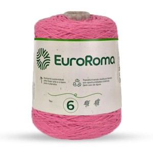Barbante N.6 500 - Rosa 600g EuroRoma