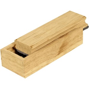 Apagador Escolar com Porta Giz Pinus Natural 2814 Souza