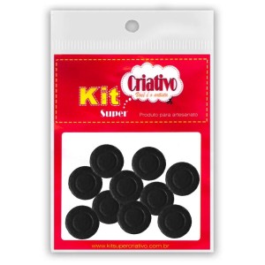 Imã Redondo 12mm c/10 Kit Super Criativo
