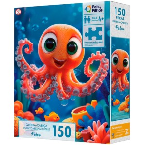 Quebra-Cabeça -  Polvo 150 Peças 793009 Pais e Filhos