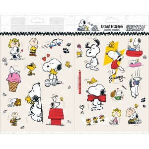 Cartela de Adesivos Duplo G - Snoopy Tilibra