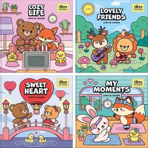 Livro de Colorir Cute & Relax - Life Tilibra