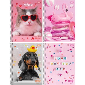 Caderno 10 Matérias Zoom+ Feminino 160 Folhas Tilibra