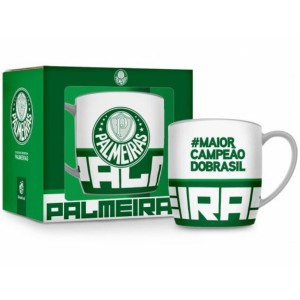 Caneca Porcelana Urban 300ml - Palmeiras Brasfoot