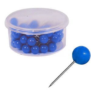 Alfinete para Mapa N.1 - Azul Escuro c/50 ACC