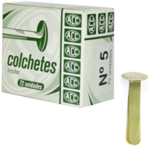 Colchete Bailarina N.5 Dourado c/72 ACC