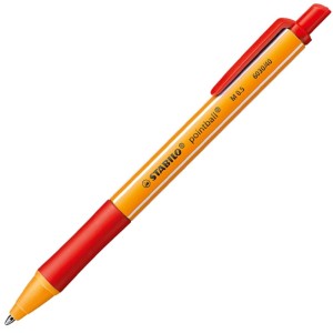 Caneta Stabilo 0.5mm Pointball 6030/40 Vermelha