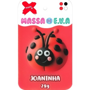 Massinha de EVA 4 Cores 28g - Joaninha Make+