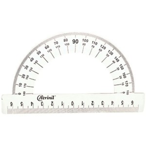 Transferidor 180º Transparente Cristal Acrinil