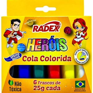 Cola Colorida 6 Cores 25g Radex