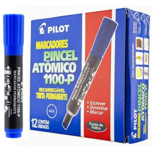Pincel Atômico 1100-P Azul c/12 Pilot