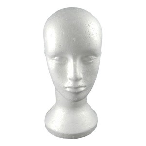 Cabeça de Isopor Porta Peruca Styroform