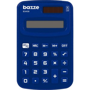 Calculadora de Bolso 8 Dígitos Mini Azul Bazze