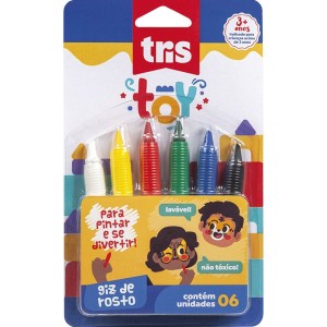 Giz de Rosto 6 Cores Toy Tris
