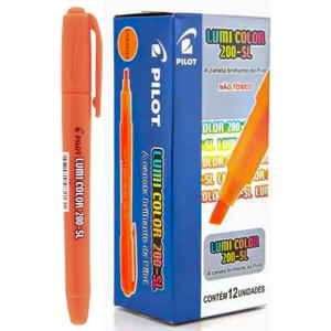 Marca Texto Lumi Color - Laranja c/12 Pilot