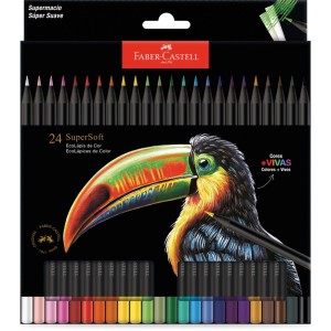 Lápis de Cor 24 Cores Supersoft Faber Castell