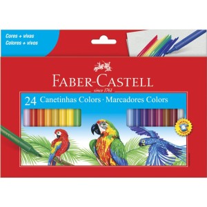 Canetinha Hidrográfica 24 Cores Faber Castell