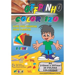 Bloco Criativo A4 Offpinho Color 120 25 Folhas Off Paper