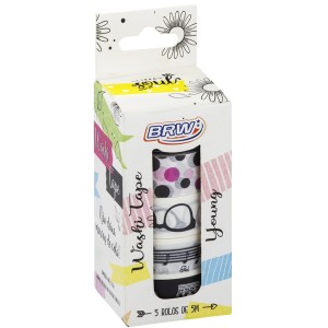 Fita Adesiva Washi Tape - Young 15mm x 5m BRW