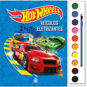 Livro com Aquarela - Hot Wheels - Veículos Eletrizantes Ciranda Cultural