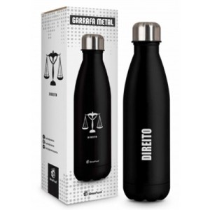 Garrafa Térmica Metal 500ml - Direito Brasfoot